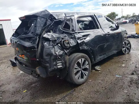 5N1AT3BBXMC810828 — 2021 Nissan Rogue, photo 4 from IAAI, Rollover