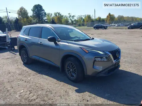 5N1AT3AA9MC821375 — 2021 Nissan Rogue, Левый бок, фото до ремонта