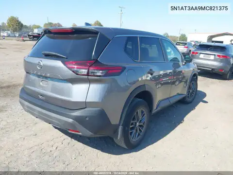 5N1AT3AA9MC821375 — 2021 Nissan Rogue, photo 5 from IAAI, Left side