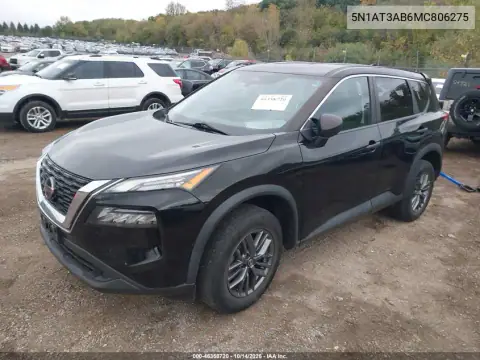 5N1AT3AB6MC806275 — 2021 Nissan Rogue, photo 3 from IAAI, Rear end