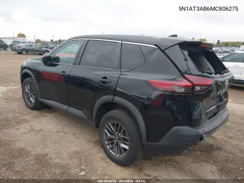 5N1AT3AB6MC806275 — 2021 Nissan Rogue, photo 4 from IAAI, Rear end