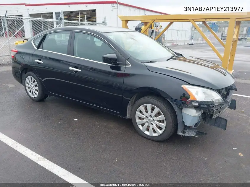 3N1AB7AP1EY213977 — 2014 Nissan Sentra, фото 2 с аукциона IAAI, Передняя часть