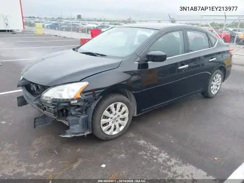 3N1AB7AP1EY213977 — 2014 Nissan Sentra, фото 3 с аукциона IAAI, Передняя часть