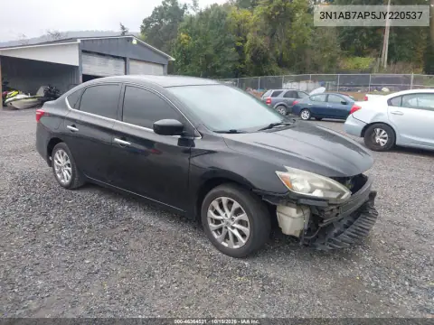 3N1AB7AP5JY220537 — 2018 Nissan Sentra, Przód, zdjęć przed naprawą