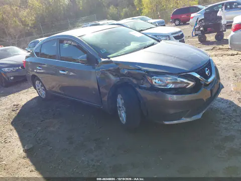 3N1AB7AP4KL619082 — 2019 Nissan Sentra, Przód, zdjęć przed naprawą