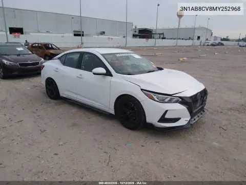 3N1AB8CV8MY252968 — 2021 Nissan Sentra, Front end, before-repair photos