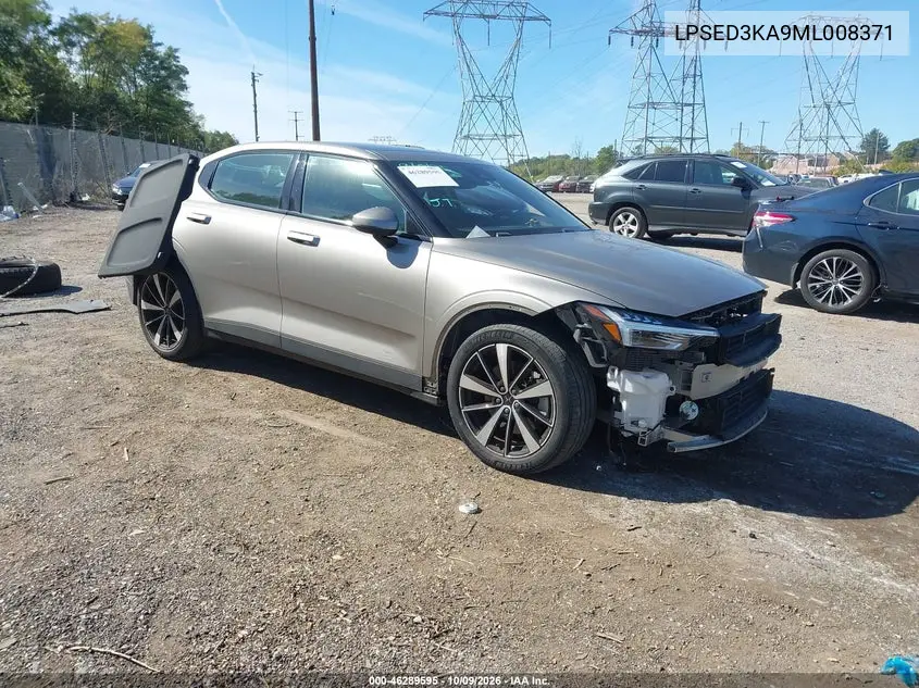 2021 Polestar 2 Launch Edition VIN LPSED3KA9ML008371 фото 1