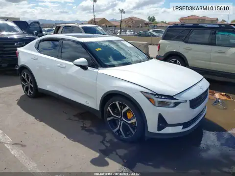 LPSED3KA3ML015610 — 2021 Polestar 2, Задняя часть, фото до ремонта
