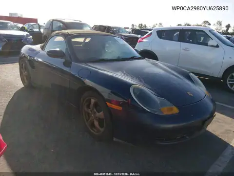 WP0CA2980YU625890 — 2000 Porsche Boxster, Естественный износ, фото до ремонта