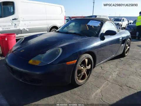 WP0CA2980YU625890 — 2000 Porsche Boxster, photo 2 from IAAI 22.10.2026, Normal wear