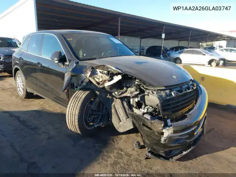 WP1AA2A26GLA03747 — 2016 Porsche Cayenne, Передняя часть, фото до ремонта