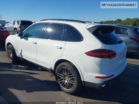 2017 Porsche Cayenne Platinum Edition VIN WP1AA2A25HKA80651 фото 4