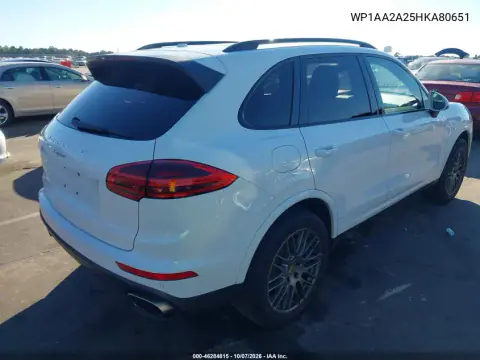 2017 Porsche Cayenne Platinum Edition VIN WP1AA2A25HKA80651 фото 5