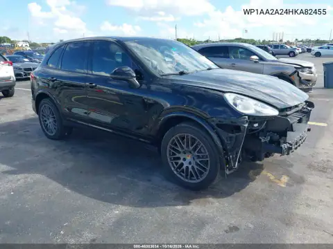 WP1AA2A24HKA82455 — 2017 Porsche Cayenne, Передня частина, фото до ремонту