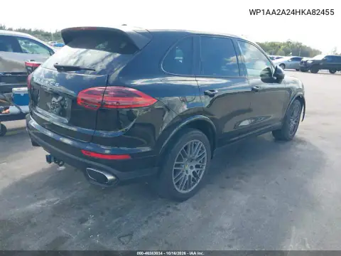 WP1AA2A24HKA82455 — 2017 Porsche Cayenne, foto 4 de IAAI, Parte delantera