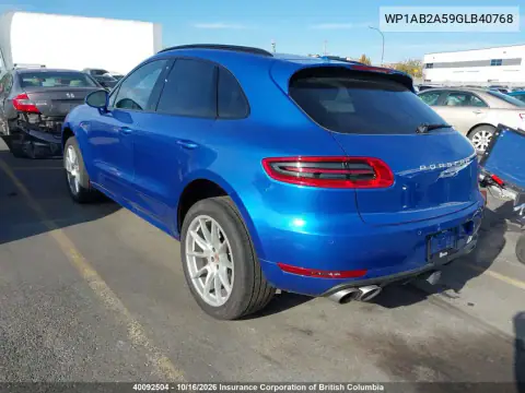 WP1AB2A59GLB40768 — 2016 Porsche Macan, фото 4 с аукциона IAAI 23.10.2026, Передняя часть слева