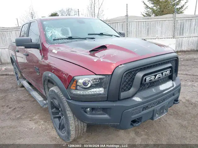 1C6RR7LG2MS546458 — 2021 RAM 1500 Classic SLT, Задняя часть (Rear), фото до ремонта