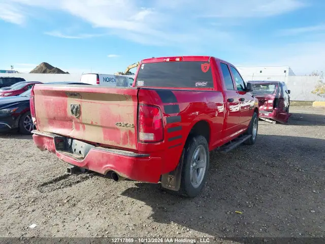 1C6RR7FT8JS133352 — 2018 RAM 1500 ST, photo 4 from IAAI 15.10.2026, Rear end