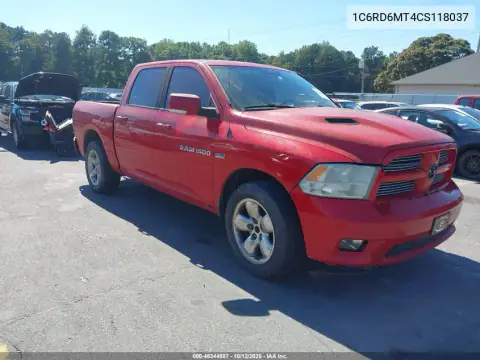 1C6RD6MT4CS118037 — 2012 RAM 1500, Normalne zużycie, zdjęć przed naprawą