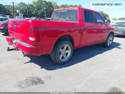 1C6RD6MT4CS118037 — 2012 RAM 1500, photo 4 from IAAI 28.10.2026, Normal wear