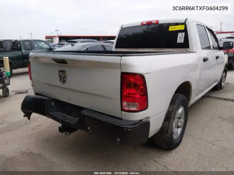 3C6RR6KTXFG604299 — 2015 RAM 1500, photo 4 from IAAI, Normal wear