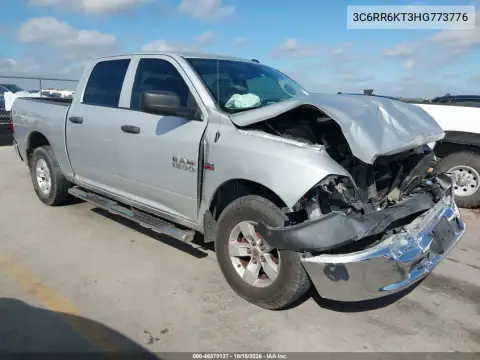 3C6RR6KT3HG773776 — 2017 RAM 1500, წინა ნაწილი, ფოტოები შეკეთებამდე