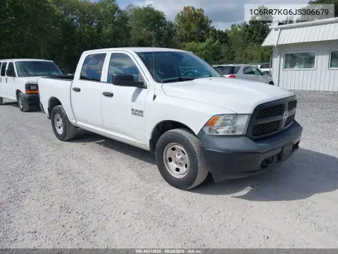 1C6RR7KG6JS306679 — 2018 RAM 1500, Desgaste normal, fotos antes de reparar