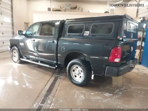 1C6RR7KG2JS150303 — 2018 RAM 1500, ფოტო 4, IAAI 20.10.2026, უკანა ნაწილი