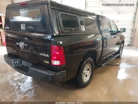 1C6RR7KG2JS150303 — 2018 RAM 1500, ფოტო 5, IAAI 20.10.2026, უკანა ნაწილი