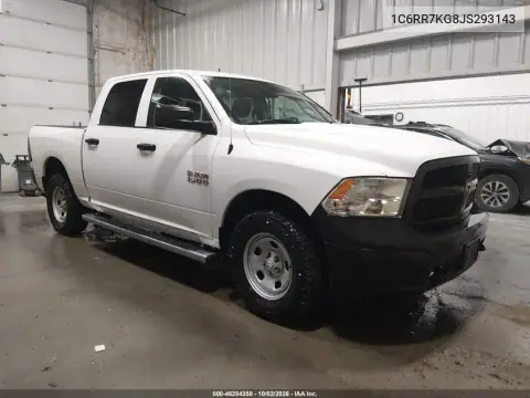 1C6RR7KG8JS293143 — 2018 RAM 1500, ბუნებრივი ცვეთა, ფოტოები შეკეთებამდე