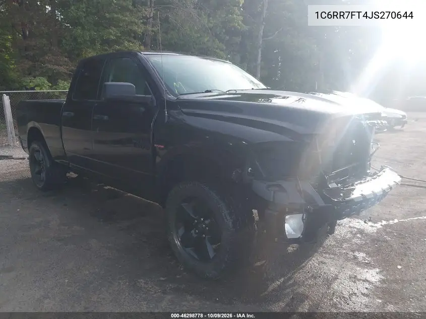 2018 Ram 1500 St VIN 1C6RR7FT4JS270644 фото 2