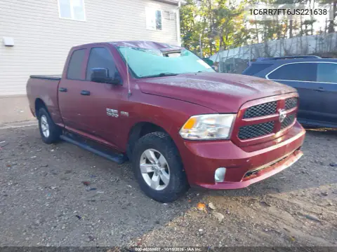 1C6RR7FT6JS221638 — 2018 RAM 1500, ЕСТЕСТВЕННЫЙ ИЗНОС, фото до ремонта
