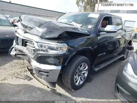 1C6SRFKT5KN711196 — 2019 RAM 1500, фото 3 з IAAI, Передня частина