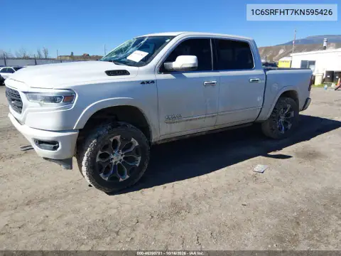 1C6SRFHT7KN595426 — 2019 RAM 1500, photo 3 from IAAI, Front end