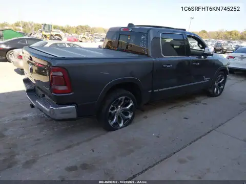1C6SRFHT6KN745252 — 2019 RAM 1500, ფოტო 4, IAAI, ბუნებრივი ცვეთა
