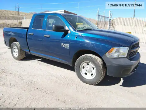 1C6RR7FG1LS137944 — 2020 RAM 1500, ბუნებრივი ცვეთა, ფოტოები შეკეთებამდე