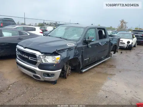 1C6SRFFT2LN204526 — 2020 RAM 1500, ფოტო 2, IAAI, დაზიანება ყველა მხრიდან
