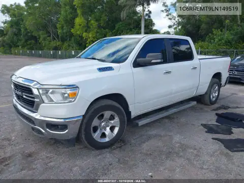 1C6RREMT9LN149519 — 2020 RAM 1500, photo 3 from IAAI, Rear end