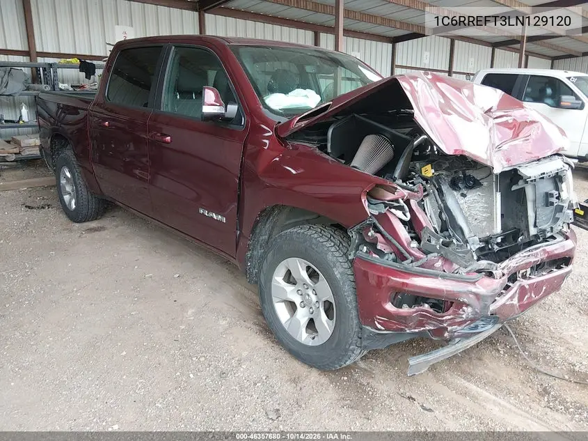 1C6RREFT3LN129120 — 2020 RAM 1500, photo 2 from IAAI, Front end