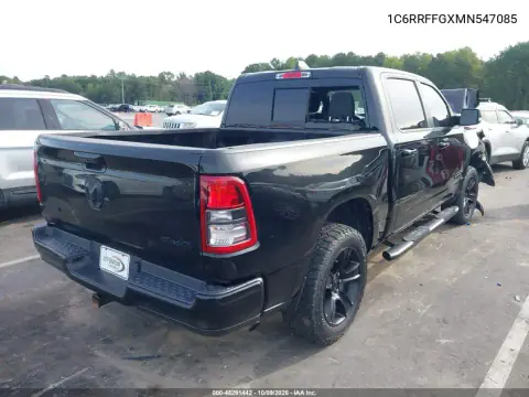 2021 Ram 1500 Big Horn 4X4 5'7 Box VIN 1C6RRFFGXMN547085 фото 4