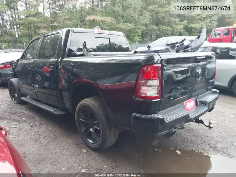 1C6SRFFT8MN674674 — 2021 RAM 1500, zdjęcie 4 z IAAI, Przód