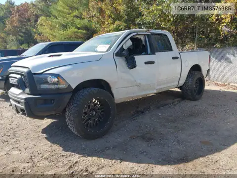 1C6RR7LT1MS576385 — 2021 RAM 1500, zdjęcie 2 z IAAI, Lewy przód