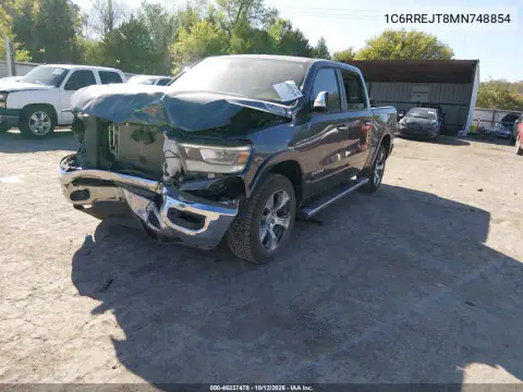 1C6RREJT8MN748854 — 2021 RAM 1500, photo 3 from IAAI, All-over damage