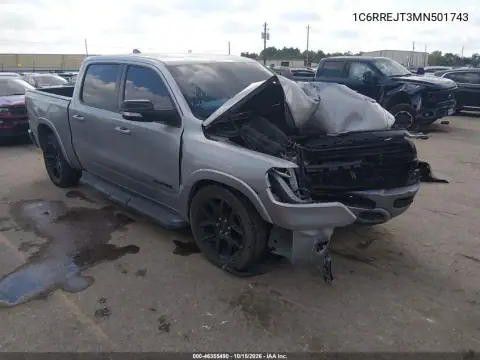 1C6RREJT3MN501743 — 2021 RAM 1500, Передня частина, фото до ремонту