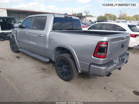 1C6RREJT3MN501743 — 2021 RAM 1500, zdjęcie 3 z IAAI, Przód