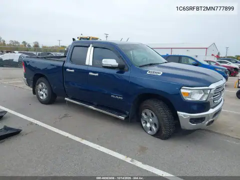 1C6SRFBT2MN777899 — 2021 RAM 1500, მარცხენა მხარე, ფოტოები შეკეთებამდე