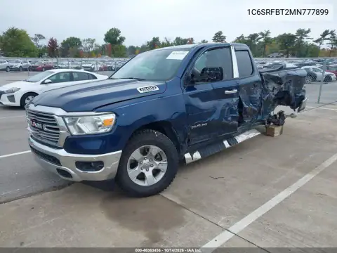 1C6SRFBT2MN777899 — 2021 RAM 1500, фото 3 с аукциона IAAI, левый бок