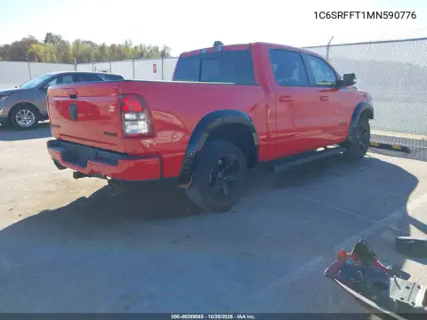 1C6SRFFT1MN590776 — 2021 RAM 1500, photo 5 from IAAI, Front end