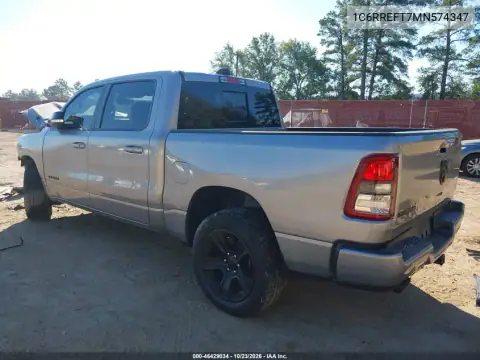 1C6RREFT7MN574347 — 2021 RAM 1500, photo 24 from IAAI, Front end