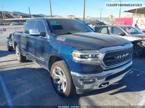 1C6SRFHM4NN341069 — 2022 RAM 1500, Lewy tył, zdjęć przed naprawą